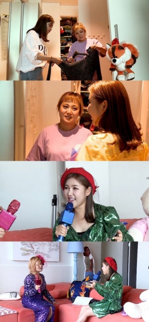 '나 혼자 산다' 박나래, 블랙홀 같은 옷장 공개...송가인과 즉석 패션쇼