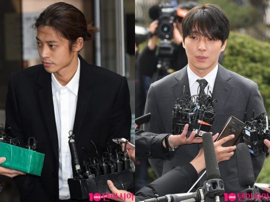 가수 정준영(왼쪽), 최종훈. / 사진=이승현 기자
