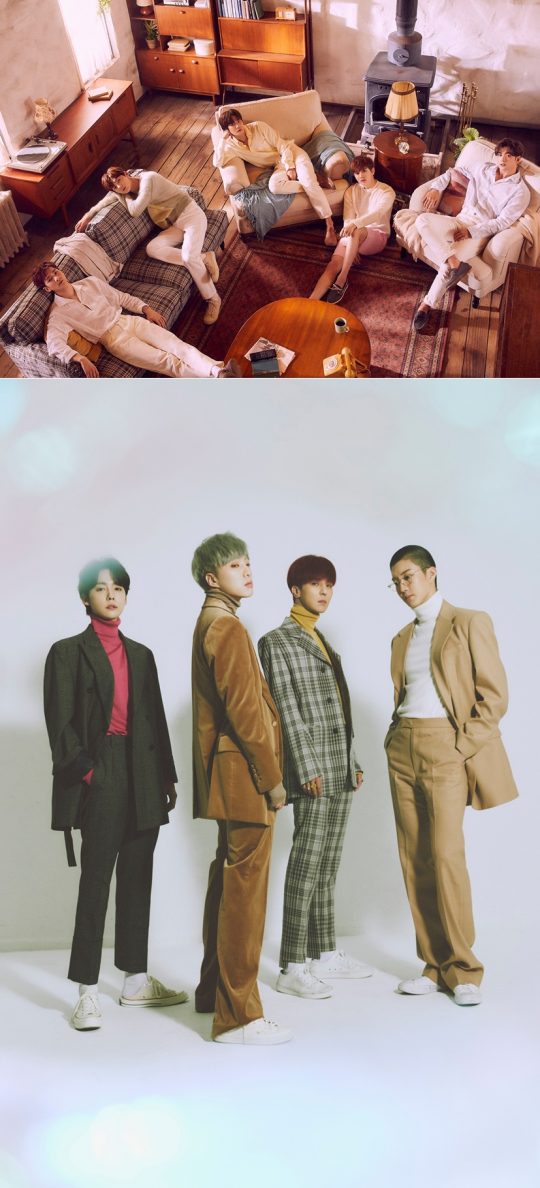 그룹 뉴이스트(위), 위너. /사진제공=SBS