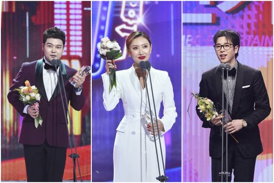 방송인 전현무(왼쪽부터), 가수 화사, 피오./사진제공=MBC