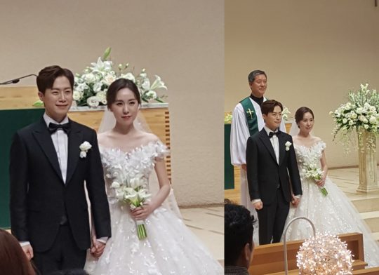 배우 간미연, 황바울 결혼식 현장 사진./사진제공=드림스톤엔터테인먼트