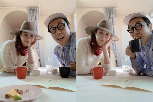 옥주현(왼쪽), 김영철. /사진=김영철 인스타그램