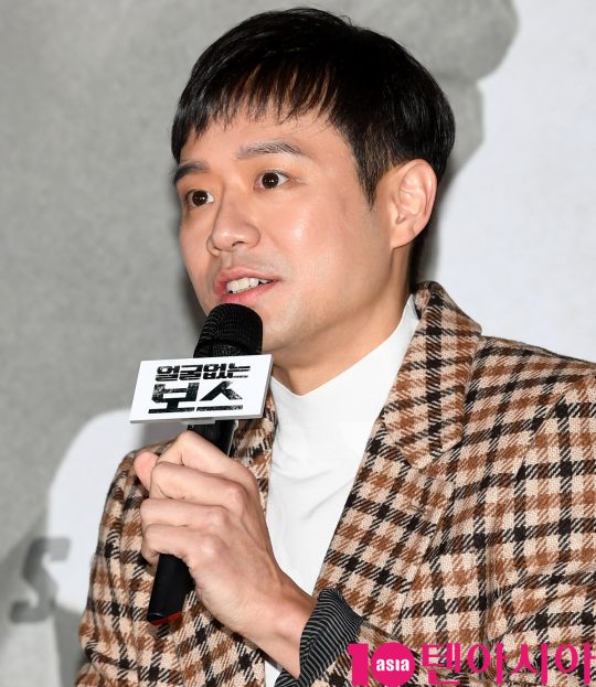 배우 천정명이 14일 오후 서울 CGV 용산아이파크몰점에서 열린 영화 ‘얼굴없는 보스’ 언론시사회에 참석했다./ 조준원 기자 wizard333@