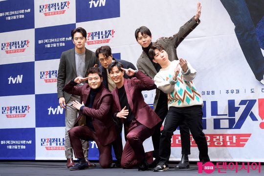 방송인 전현무, 하석진, 이장원, 주우재, 도티, 김지석