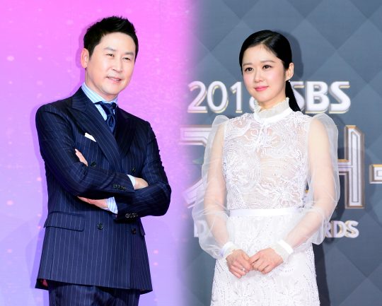 방송인 신동엽(왼쪽), 배우 장나라. /사진제공=SBS