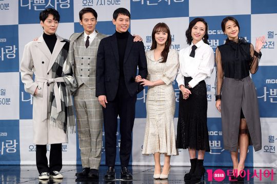 배우 정승빈(왼쪽부터), 윤종화, 이선호, 신고은, 심은진, 오승아