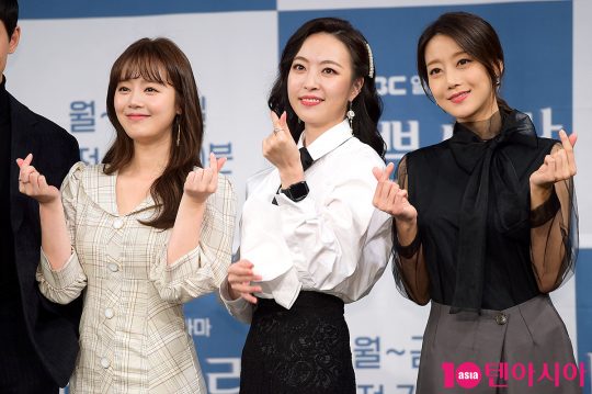 배우 신고은(왼쪽부터), 심은진, 오승아