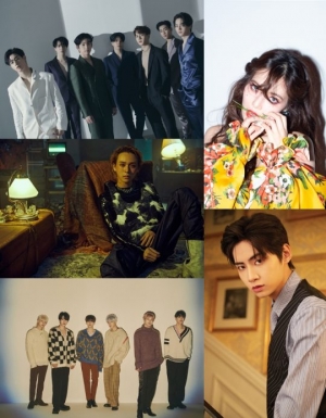 &#39;인기가요&#39; 갓세븐, 신곡 무대...현아, &#39;플라워 샤워&#39;로 컴백