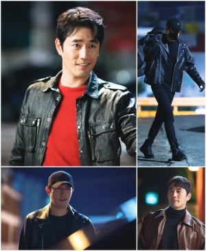 '스토브리그' 조한선, 머리부터 발 끝까지 올블랙...남성미 물씬