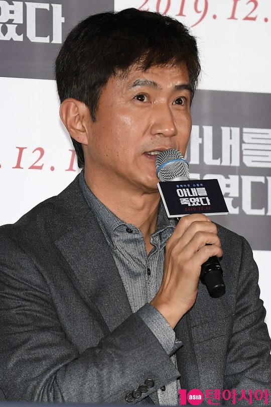 배우 안내상이 5일 오후 서울 한강로 CGV용산아이파크몰에서 열린 영화 ‘아내를 죽였다’ 언론배급시사회에 참석했다. /이승현 기자 lsh87@