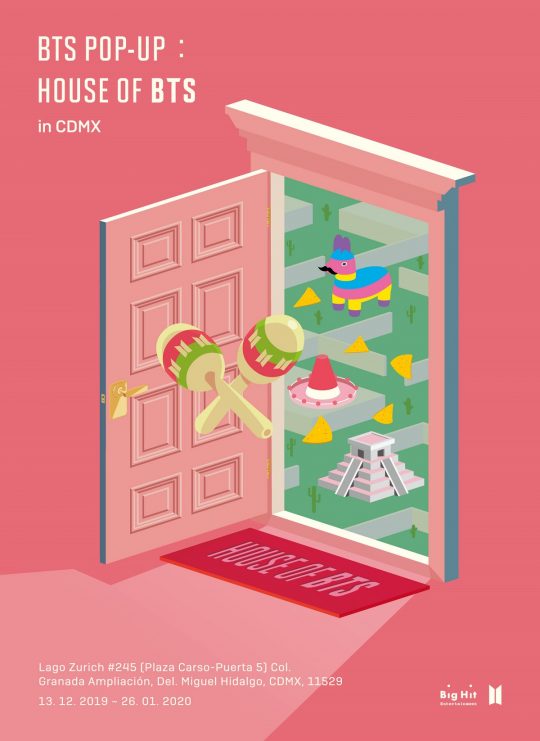 방탄소년단 팝업스토어 멕시코시티 포스터./사진제공=빅히트 엔터테인먼트