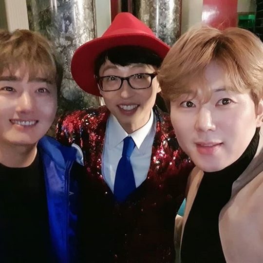 트로트 가수 후니용이X유산슬(가운데) /사진= 후니용이 SNS