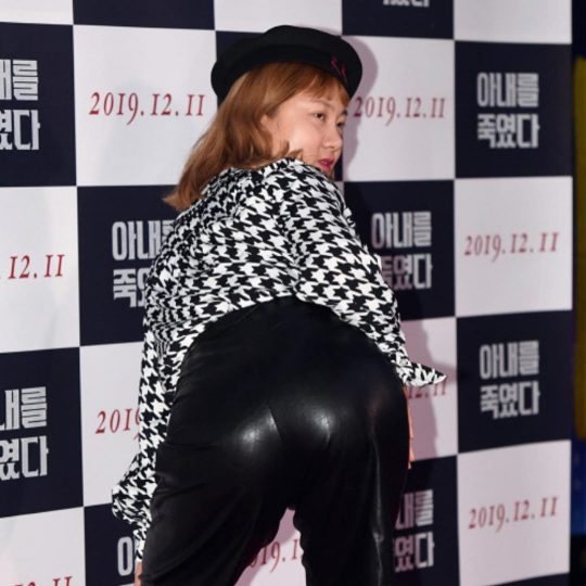 영화 ‘아내를 죽였다’ 시사회에 참석한 개그우먼 박나래./ 사진=이시언 인스타그램