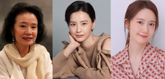 배우 윤정희(왼쪽부터), 정유미, 임윤아./ 사진제공=여성영화인모임