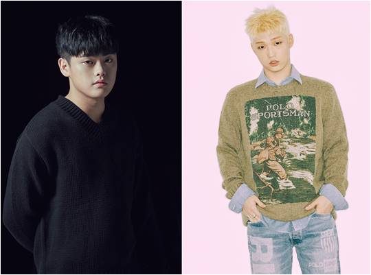 래퍼 빈첸(왼쪽), 하온./ 사진제공=로맨틱팩토리, 하이어뮤직