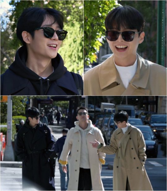 ‘정해인의 걸어보고서’ 정해인(아래 사진 왼쪽부터), 은종건, 임현수. /사진제공=KBS2
