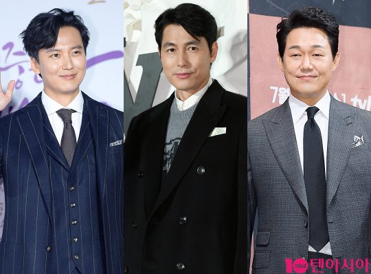 배우 김남길(왼쪽부터), 정우성, 박성웅. /사진=텐아시아DB