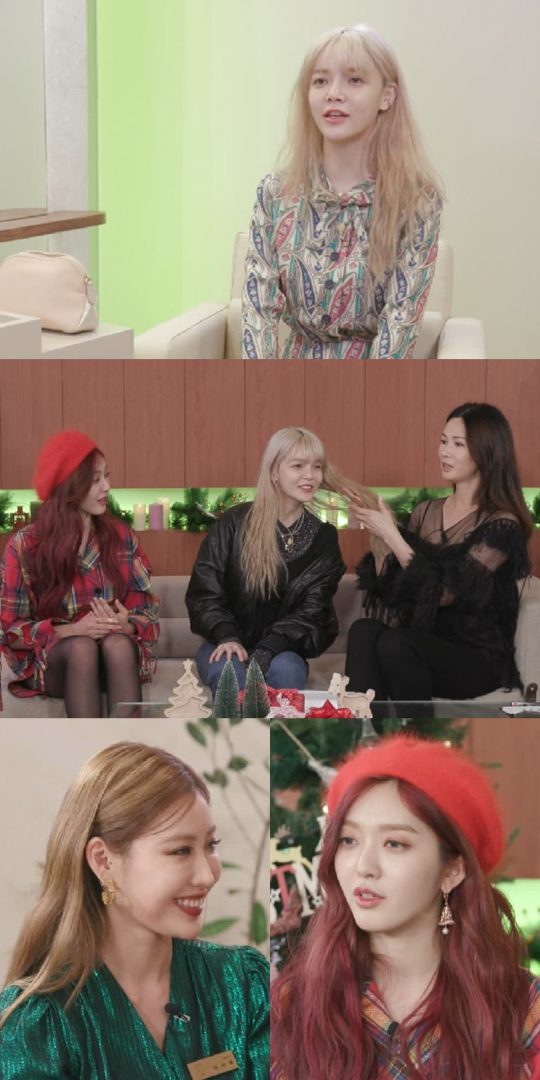 ‘언니네 쌀롱’에 손님으로 찾아온 AOA 지민, 찬미. /사진제공=MBC