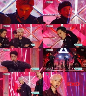 &#39;쇼 음악중심&#39; 엑소가 돌아왔다...&#39;옵세션&#39;으로 강렬 카리스마