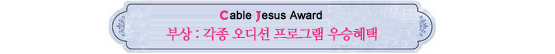 Cable Jesus Awards│가상부터 의상까지