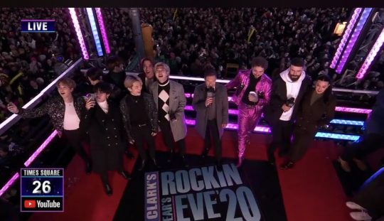 ‘뉴 이어스 로킹 이브 2020’에 출연한 그룹 방탄소년단./사진=방탄소년단 트위터
