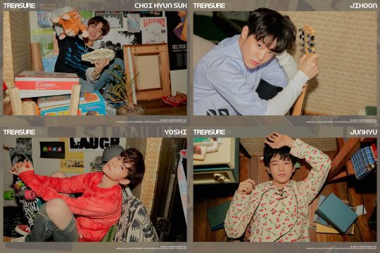 그룹 트레저의 최현석, 지훈, 요시, 준규 / 사진제공=YG엔터테인먼트