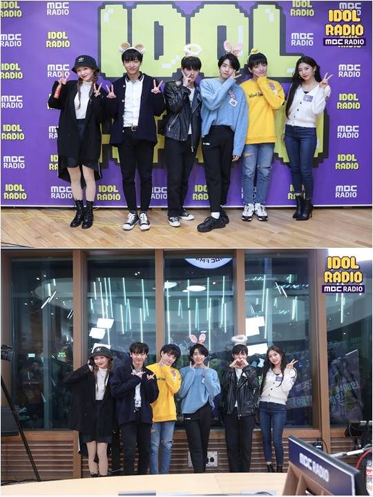 그룹 위인더존과 러블리즈 멤버들./ 사진제공=MBC