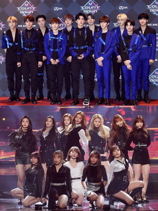 그룹 엑스원과 아이즈원 / 사진=텐아시아DB,