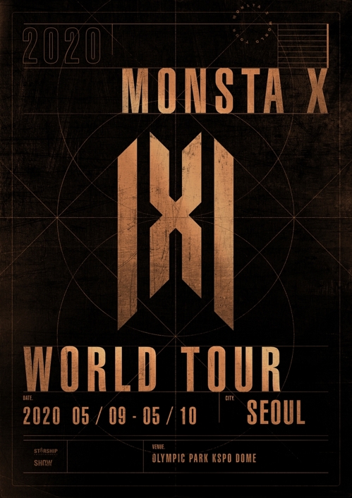 그룹 몬스타엑스 월드투어 서울공연 포스터./사진제공=스타쉽엔터테인먼트