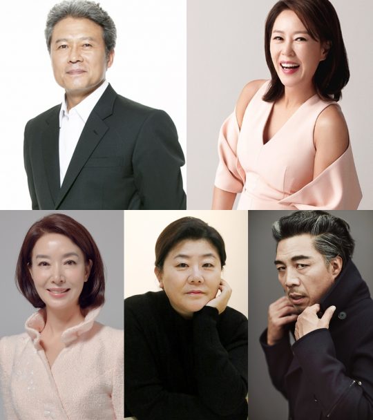 배우 천호진(왼쪽위부터 시계방향), 차화연, 안길강, 이정은, 김보연./사진=각 소속사 제공