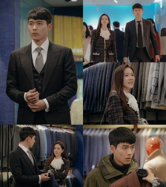 쇼핑에 나선 ‘사랑의 불시착’ 손예진·현빈. /사진제공=tvN