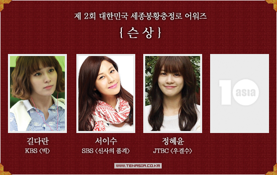 2012 텐어워즈│제 2회 대한민국 세종봉황충정로 어워즈