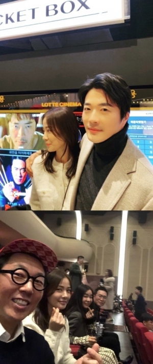 '권상우♥' 손태영, 영화 '히트맨' 지원사격...다정한 어깨동무 '눈길'