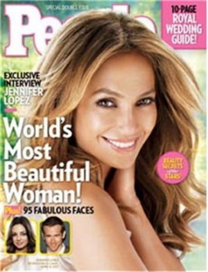'올해 가장 아름다운 인물'은 제니퍼 로페즈