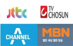 종편 4개사 첫날 시청률 1% 미만