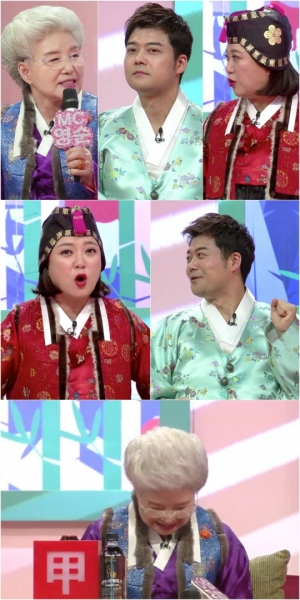 '당나귀 귀' 한복 차려 입은 김숙, 심영순 덕담(?)에 진땀