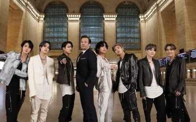 지미 팰런, "BTS 그랜드 센트럴 터미널 퍼포먼스, 가장 비현실적인 경험...감사"