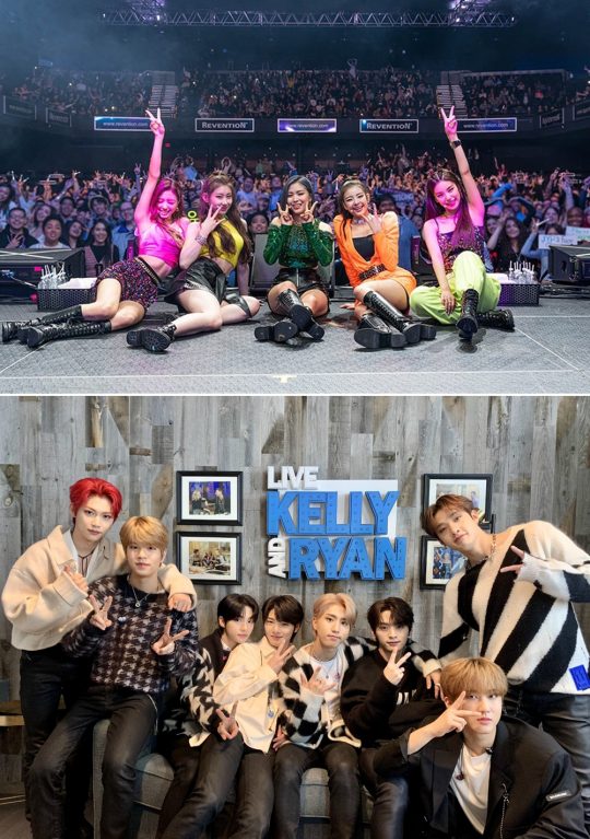 그룹 있지(위), 스트레이 키즈. / 제공=JYP엔터테인먼트