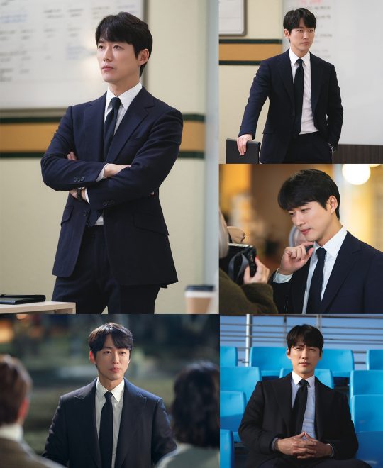 ‘스토브리그’ 남궁민 비하인드컷. /사진제공=935엔터테인먼트