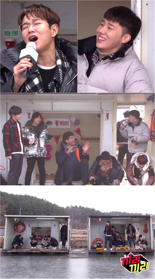 ‘끼리끼리’의 장성규와 인피니트 성규가 노래를 열창했다. /사진제공=MBC