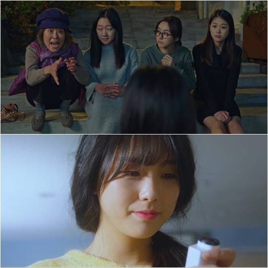 맨 오른쪽이 tvN 드라마 ‘도깨비’에 나왔던 고수정, 아래는 방탄소년단 ‘with Seoul’ 뮤직비디오에 나온 고수정./ 사진=’도?비”with Seoul’ 캡처
