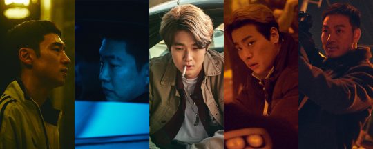 영화 ‘사냥의 시간’의 이제훈(왼쪽부터), 안재홍, 최우식, 박정민, 박해수. /사진제공=리틀빅픽처스