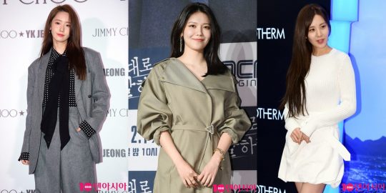 소녀시대 윤아(왼쪽부터), 수영, 서현./사진=텐아시아DB