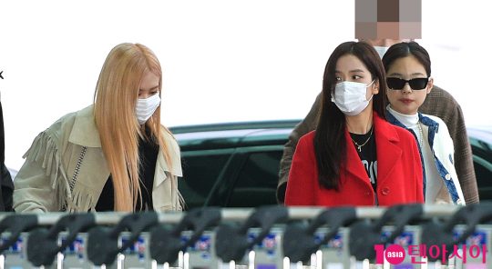 블랙핑크 로제(왼쪽부터), 지수, 제니