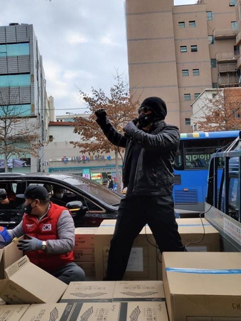 배우 김보성 / 사진 = 페이스북 '실시간 대구' 페이지 캡처