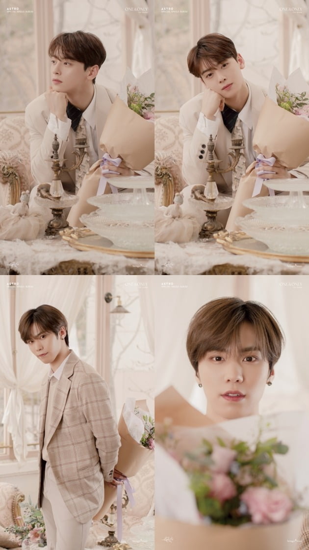 아스트로 차은우X라키 'ONE&ONLY' 프리뷰 이미지./ 사진제공=판타지오뮤직
