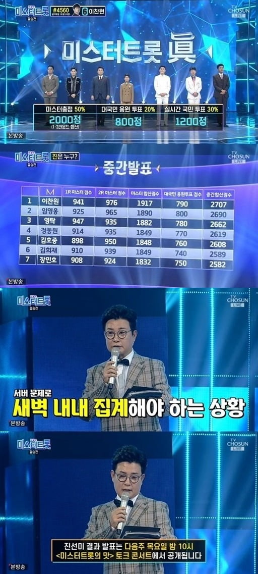 사진=TV조선 '미스터트롯' 방송 화면.