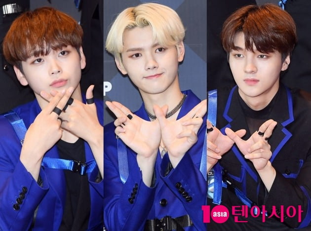 그룹 엑스원 출신 송형준 (왼쪽부터), 강민희, 차준호 / 사진=텐아시아DB
