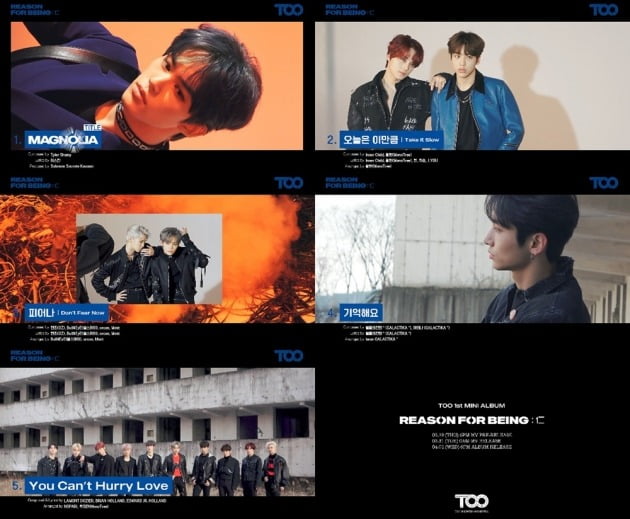 TOO 1st 미니앨범 하이라이트 메들리 조합본.