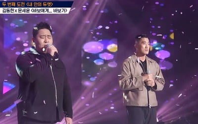 '내안의 발라드', 듀엣 무대에 온라인 평가 냉정…어느 정도길래
